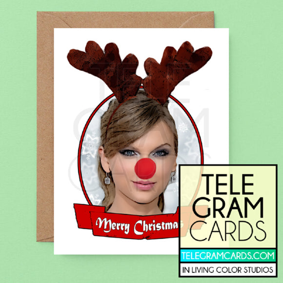 Taylor Swift [ILCS-001C-XMS] Merry Christmas (Rudolph) - SocialShambles.com