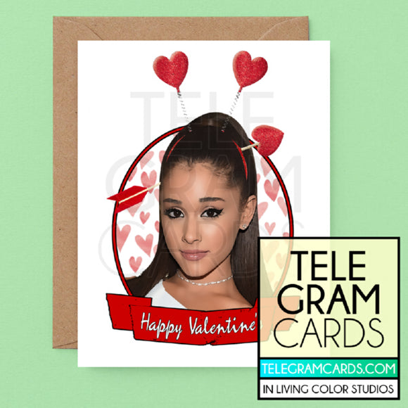 Ariana Grande [ILCS-001B-VAL] Happy Valentine's (Hearts Ears) - SocialShambles.com