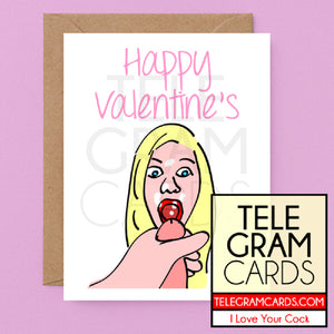 Art [ILYC-016C-ALL-P] Cartoon Burnette Facial - Happy Valentines - SocialShambles.com