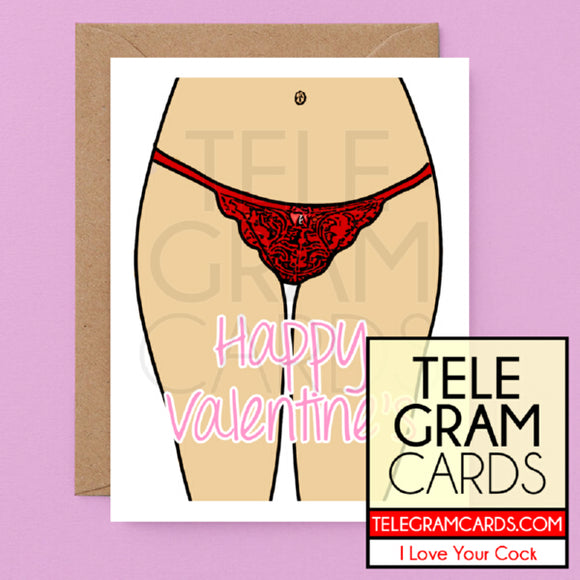 Art [ILYC-025C-ALL-P] Red Panties - Happy Valentines - SocialShambles.com