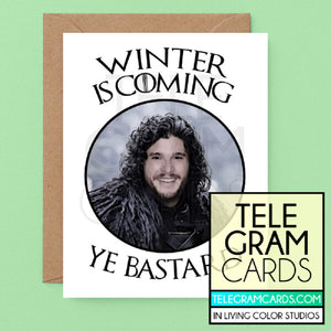GOT (Jon Snow) [ILCS-002B-XMS] Winter is Coimg Ye Bastard - SocialShambles.com