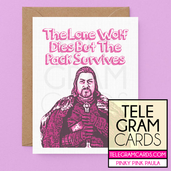 Game of Thrones (Eddard Stark) [PPP-001P-GEN] The Lone Wolf Dies But The Pack Survives - SocialShambles.com