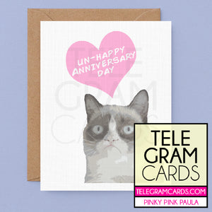 Grumpy Cat [PPP-001MA-ANN] Un-Happy Anniversary Day - SocialShambles.com