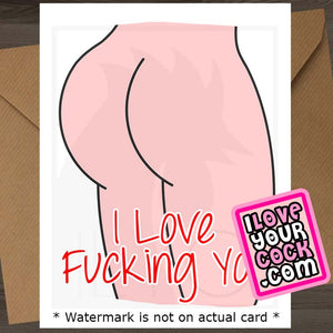 ILYC - Art 001C - Phat Ass [Red Text] - I Love Fucking You - SocialShambles.com