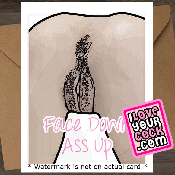 ILYC - Art 012C - Pink Pussy [Pink Text] - Face Down Ass Up - SocialShambles.com