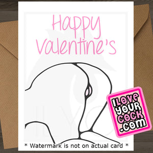 ILYC - Art 017L - Ass Up [Pink Text] - Happy Valentine's - SocialShambles.com