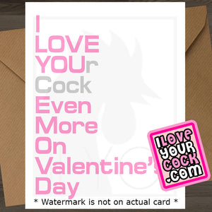 ILYC - Text 013 - [VAL] I Love Your Cock Even More On Valentines Day - SocialShambles.com