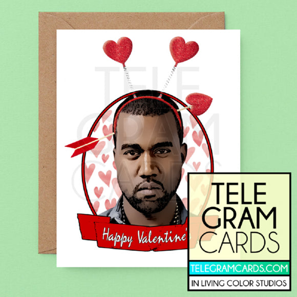 Kanye West [ILCS-004C-VAL] Happy Valentine's (Hearts) - SocialShambles.com