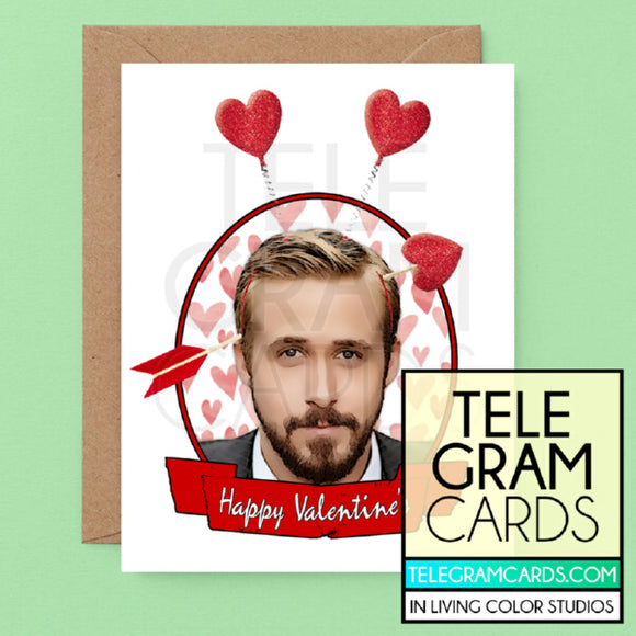 Ryan Gosling [ILCS-001B-VAL] Happy Valentine's (Hearts) - SocialShambles.com