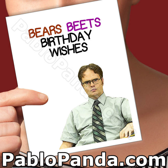 Bears Beets Birthday Wishes - SocialShambles.com