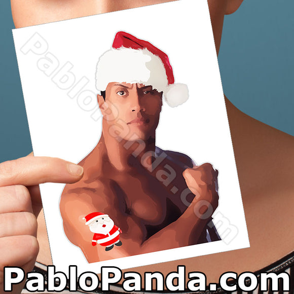 Funny Holiday Santa Tatoo - SocialShambles.com